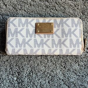 Michael Kors White and Blue Wallet